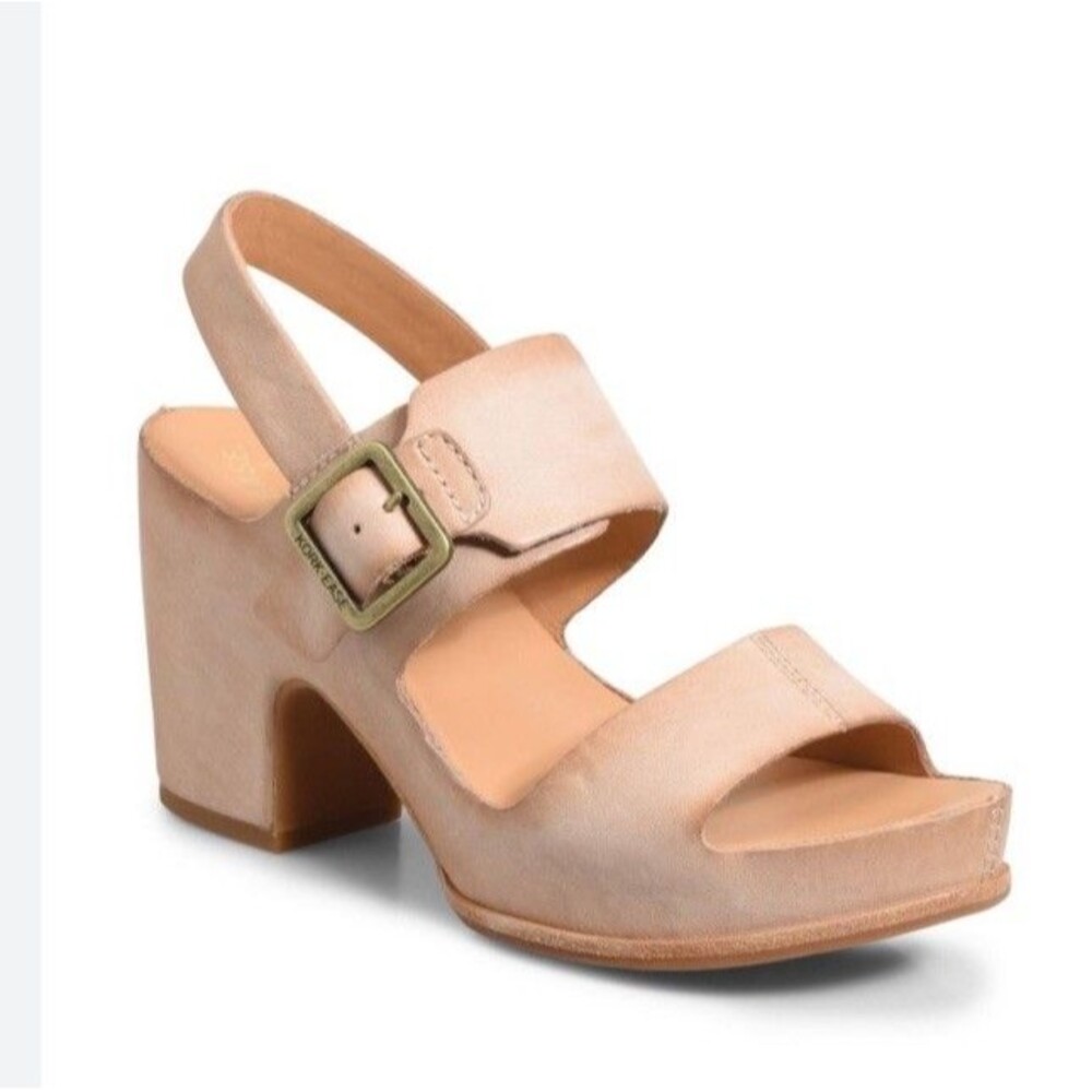 Kork-ease San Carlos Sandals Heels Womens 11 Natural Grain Excellent Condition
